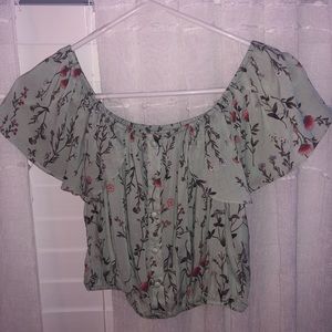 Boho Cropped Off the Shoulder Top ☆